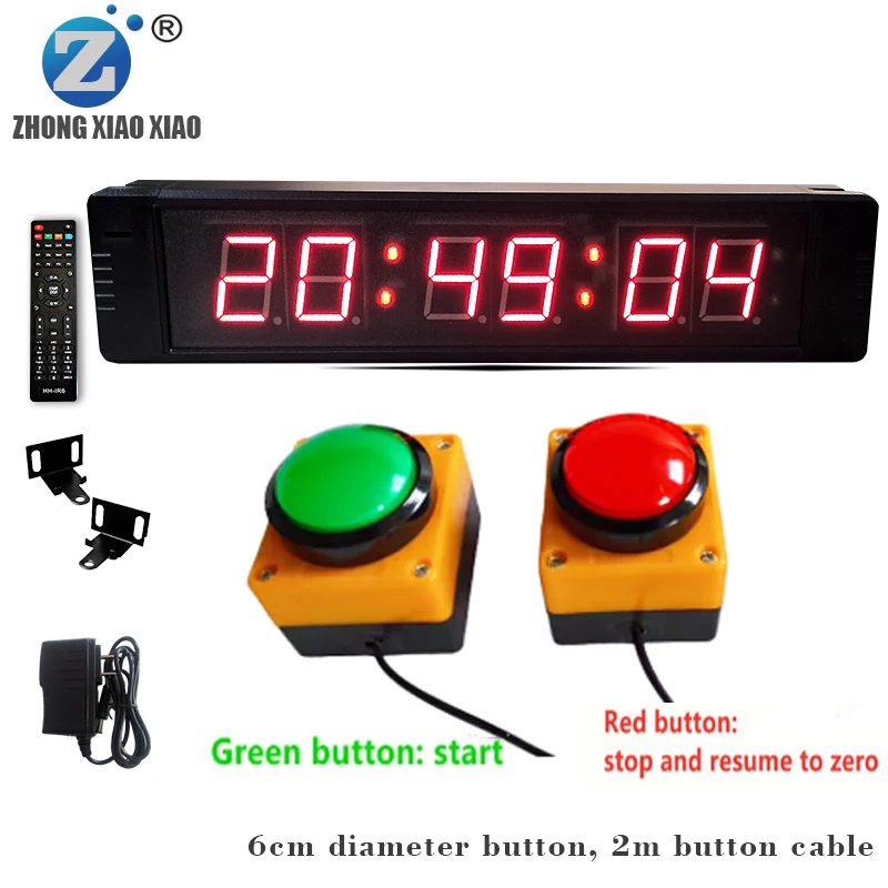 LED Electronic Competition Timer with High-Definition Display for Track & Field Sports Fitness Training & Speech Events