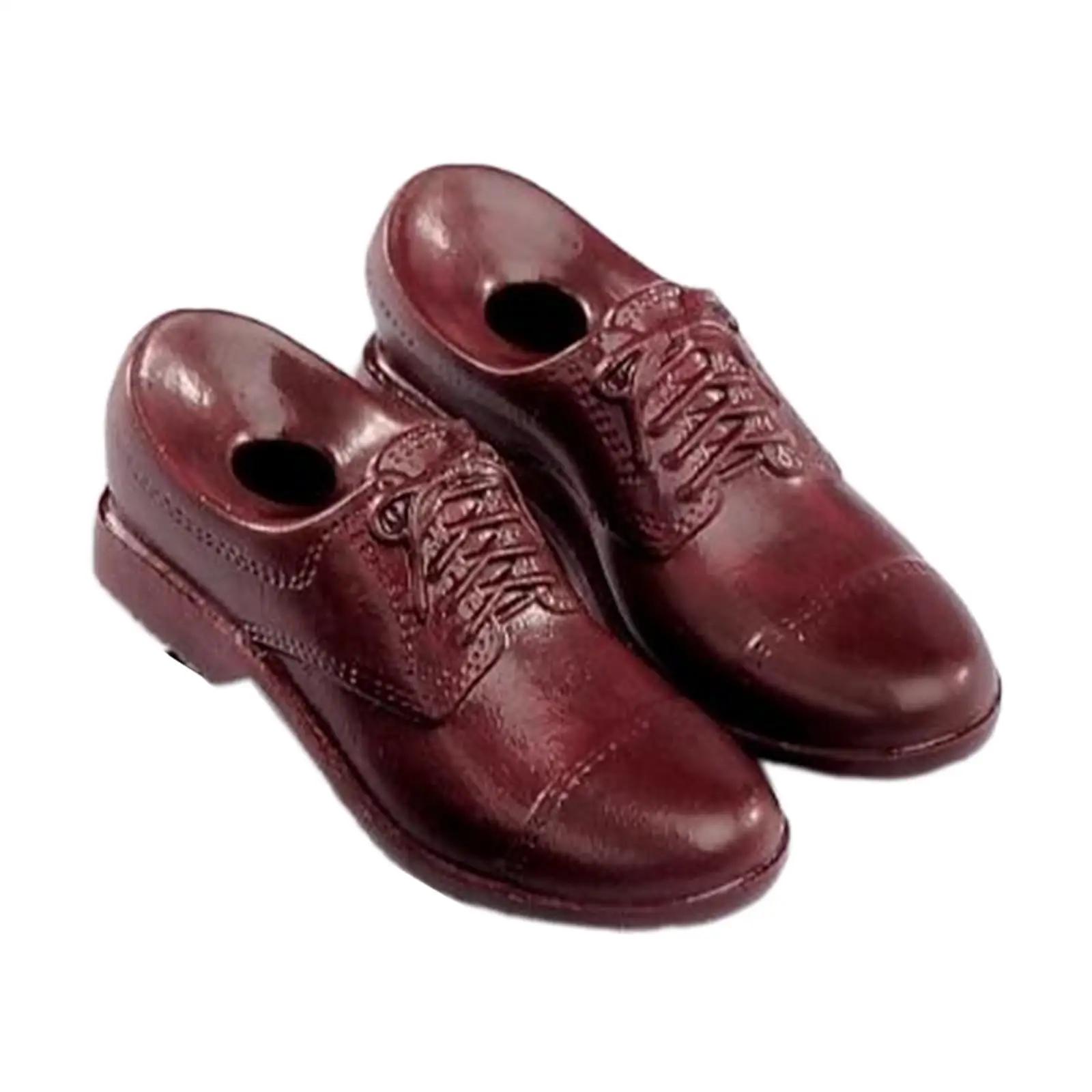 รองเท้าหนังแอ็คชั่นฟิกเกอร์ชาย 12 นิ้ว อุปกรณ์เสริมฟิกเกอร์ชาย รองเท้าของเล่น