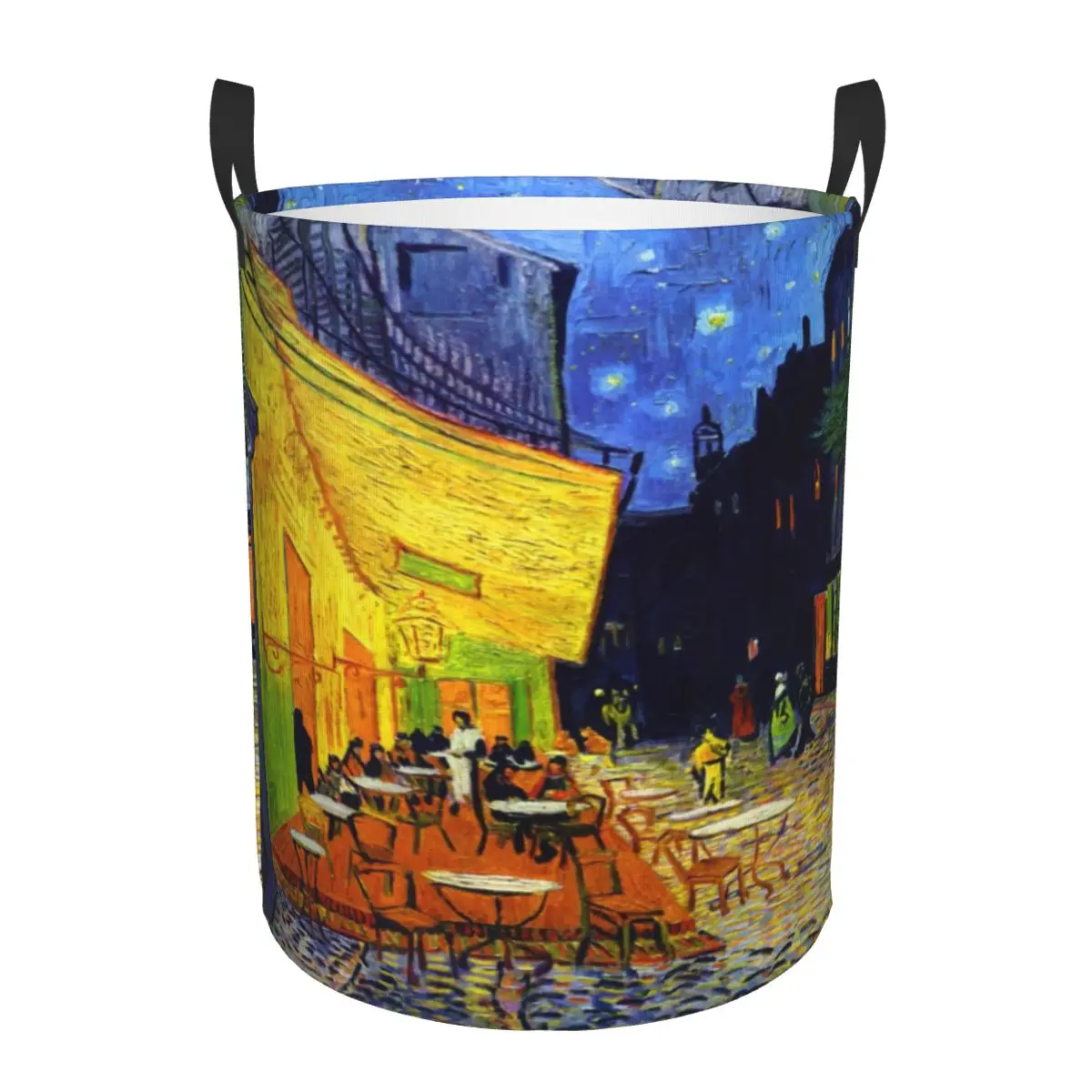 Cafe Terrace At Night Laundry Hamper Large Clothes Storage Basket Vincent Van Gogh Painting Toy Bin Organizer for Kids