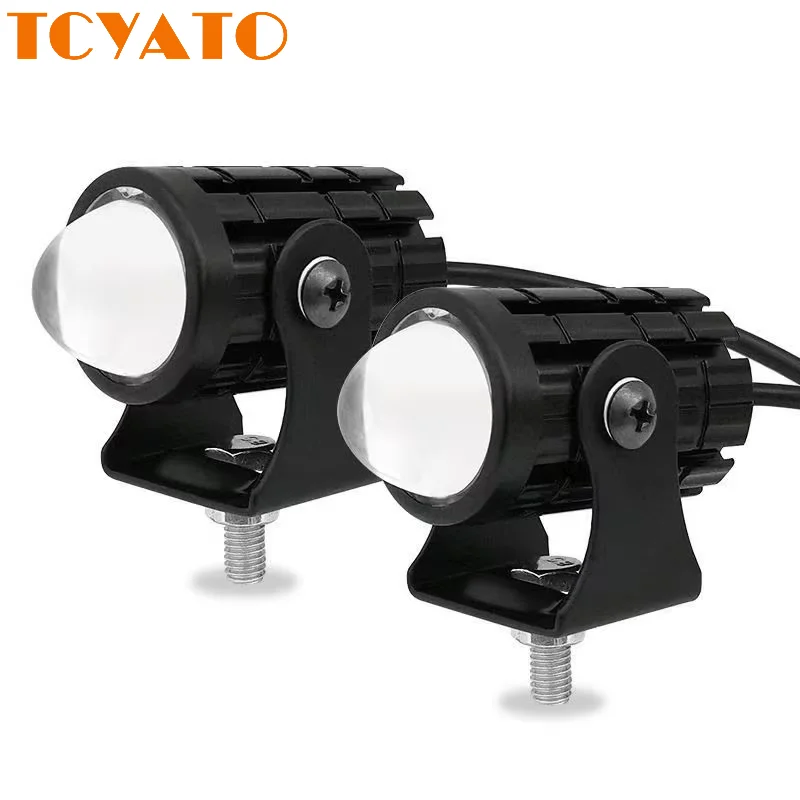 TCYATO Motorcycles CSP Motorcycle Spotlight - Aluminum Alloy Fisheye/Far and Near Integrated/Equipped with Switch Lighting/Dual