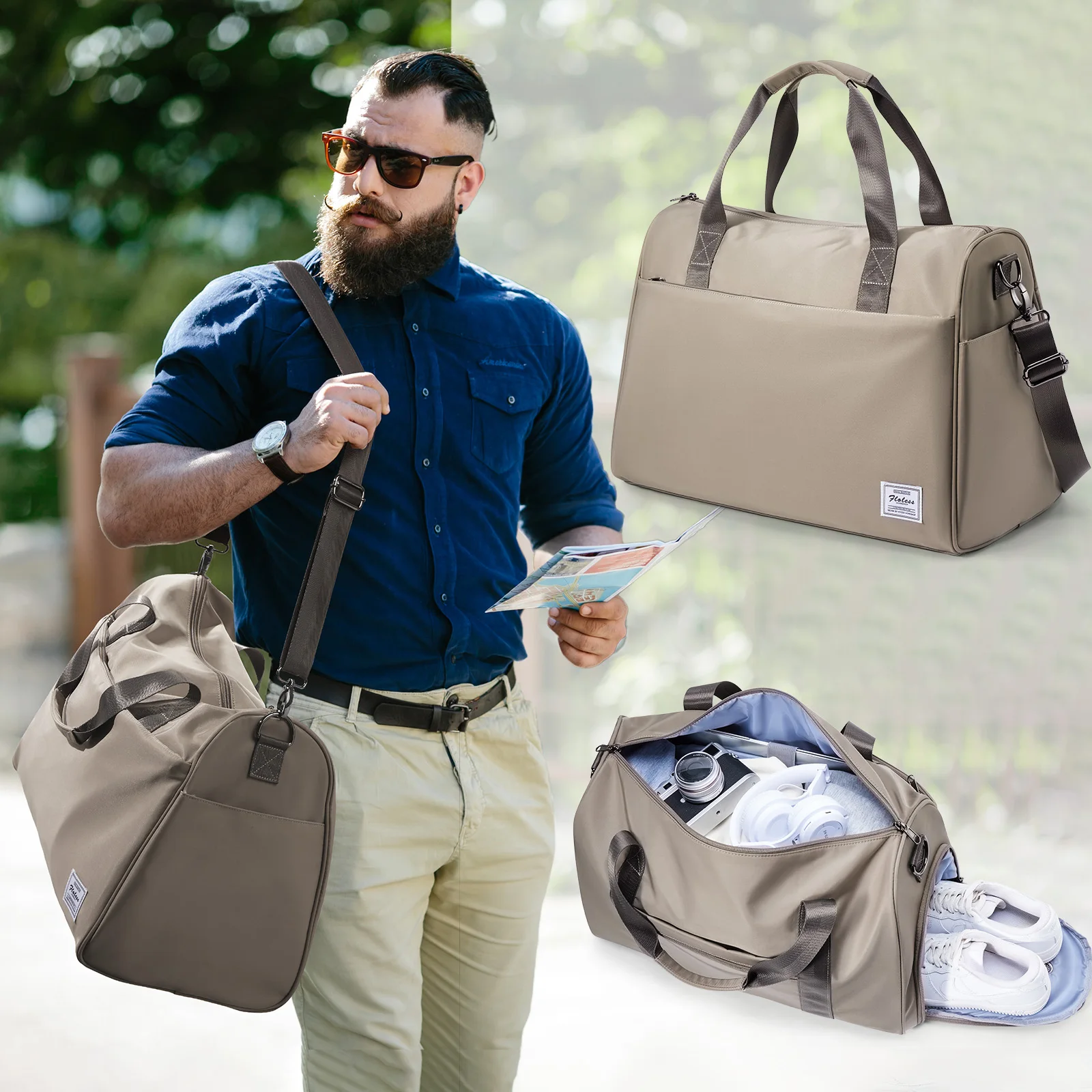 

Travel Sports Bag Men Gym Bag Suitcase Backpack Flight Luggage Women Reinforced Executive School Work Bag Male/Female Briefcase