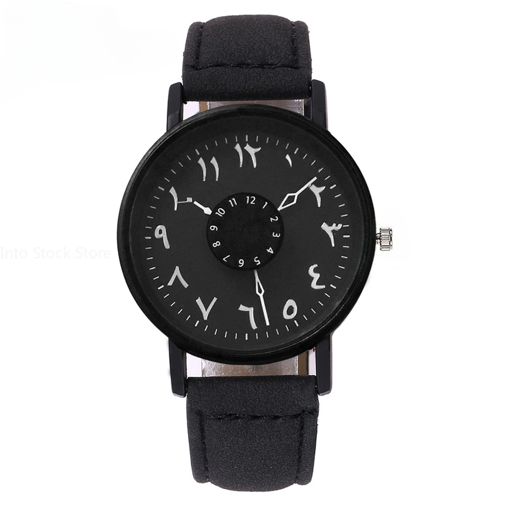 Mens Watches Luxury Brand Leather Wrist Watch for Men Arabic Numerals Date Casual Sport Quartz Wristwatch Relogio Masculino