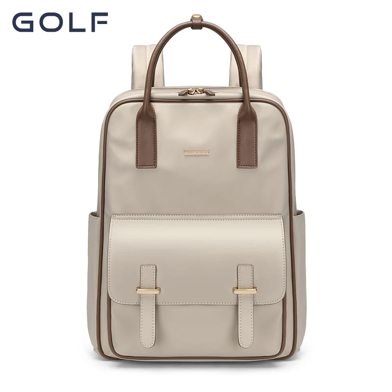 GOLF Backpack Handbags for Women Retro Female laptop Backpack Vintage Looking Travel Back Pack Bag Commuter 15 inch waterproof