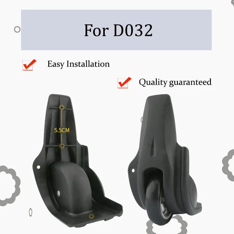 

For Suitcase Front Replacement Wheels Fixed Direction Straight Rolling Wheels Durable and Quiet Rolling Suitcase Accessories
