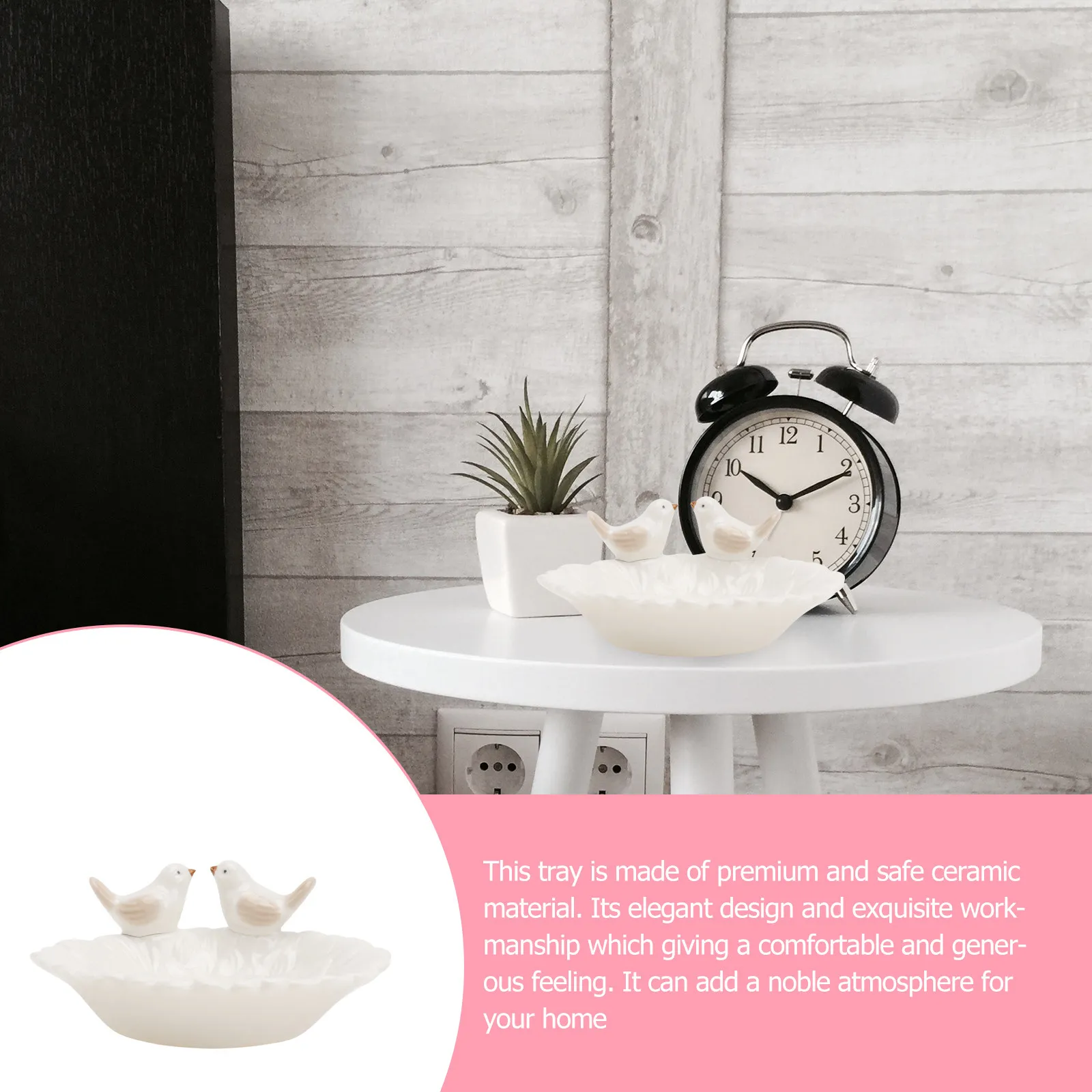 1Pcs Jewelry Storage Tray Ceramic Nordic Style Decorative Earring Plate for Home Dressing Table Jewelry Display Rack Organizing