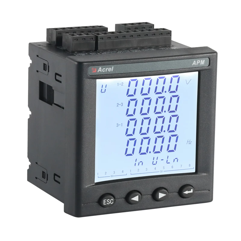 APM810 AC Multifunction Power Meter Accuracy: 0.5s Frequency: Range: 45-65Hz With RS485/MODBUS-RTU