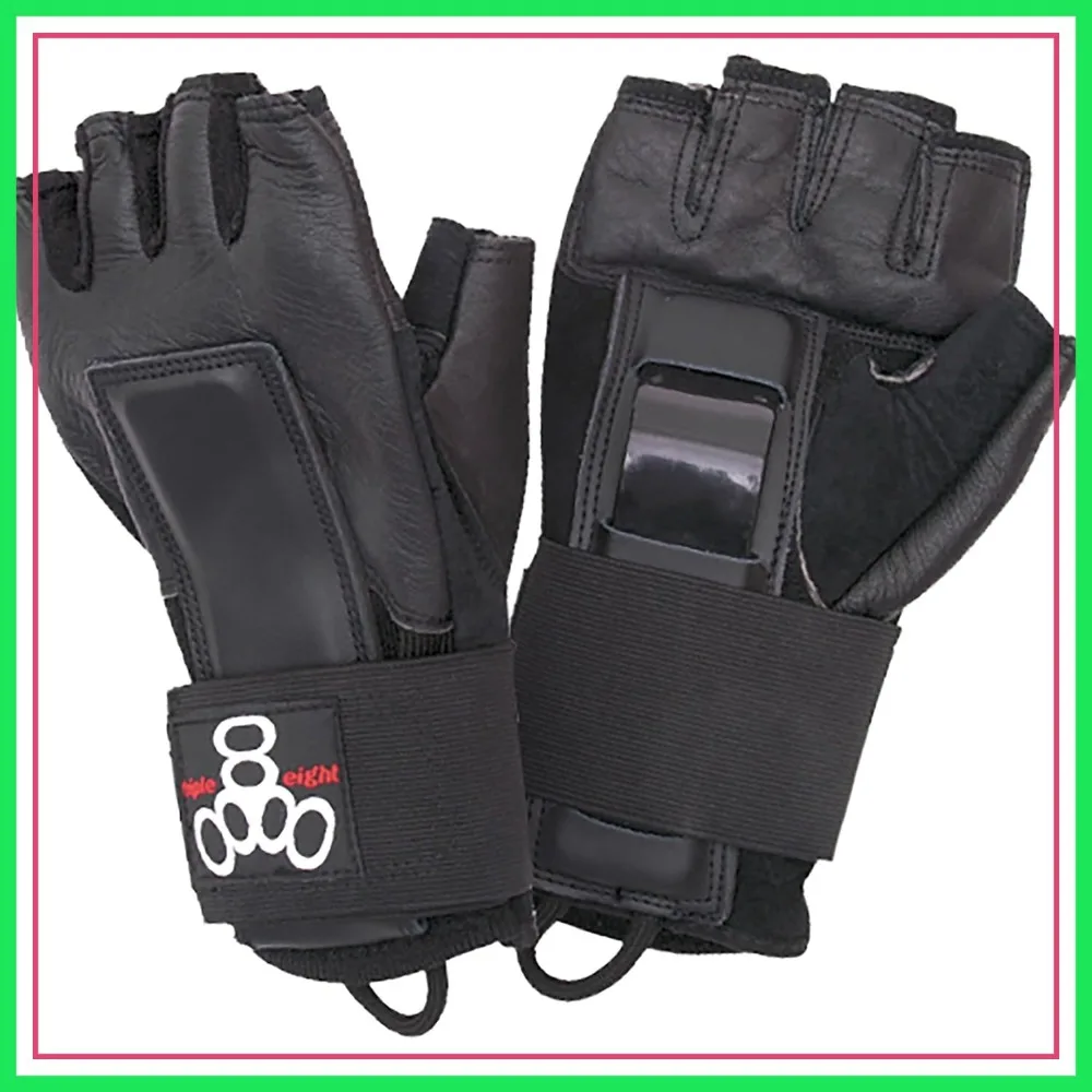 Wrist Protection Gloves for Skateboarding, In-Line Skating, Rollerblading, Roller Derby  Triple Eight Hired Hands