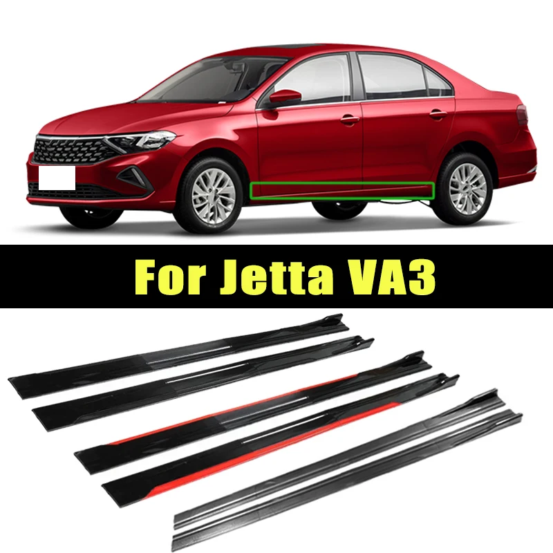 

Universal 2m/2.2m Car Side Skirt Extension SplitterBumper Racing Side Wing Bumper Lip Side Spoiler For Jetta VA3 Car Accessories