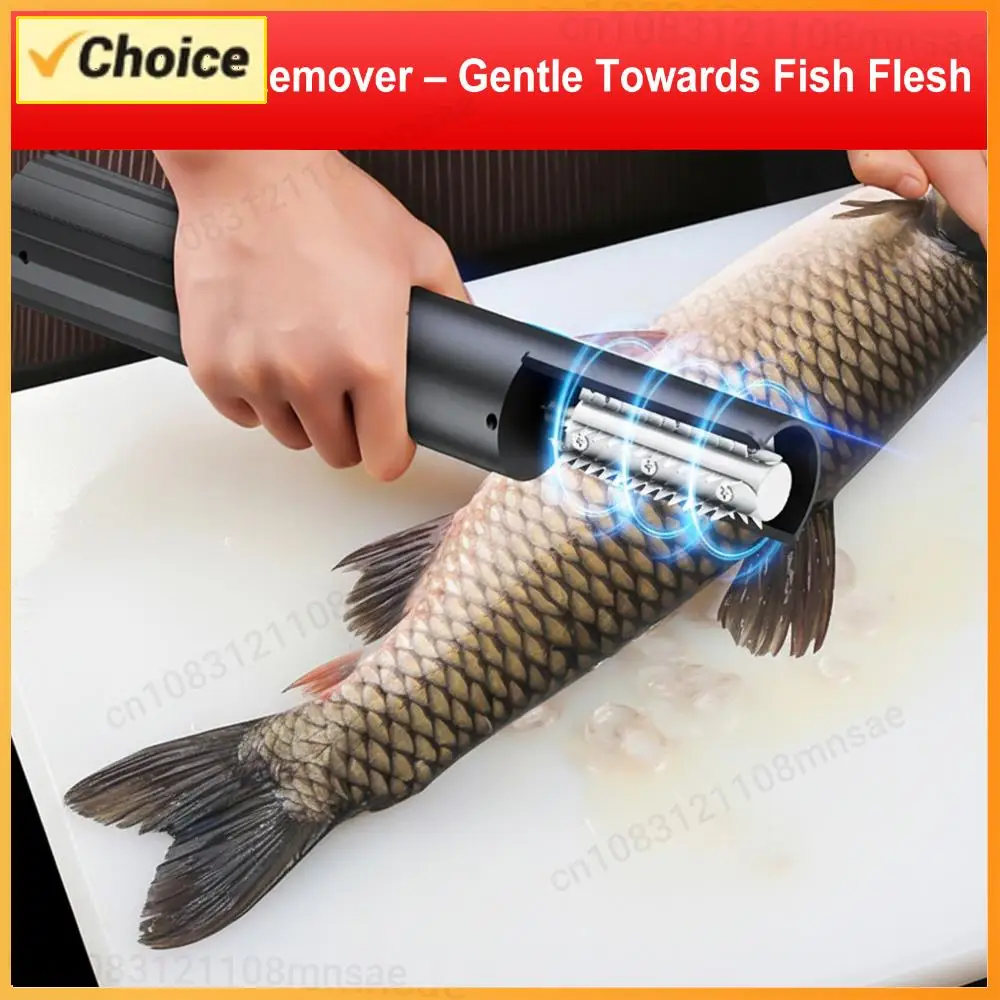 Portable Electric Fish Scraper Waterproof Fish Scale Remover Fish Scale Cleaner USB Rechargeable Fish Scale Knife Seafood Tools