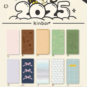 Kinbor 2025 plano semanal livro duas páginas uma semana agenda livro autodisciplinado perfurador livro eficiência manual gerenciamento de tempo diário 10 principais vendas livro notas - №4