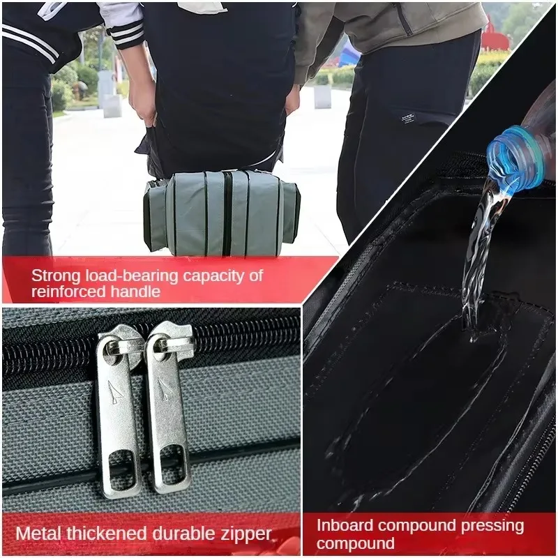 Lightweight Multifunctional Fishing Gear Bag Rod BagThree-layer Large Capacity Thickened Large Fishing Rod Bag Belly Fishing Bag