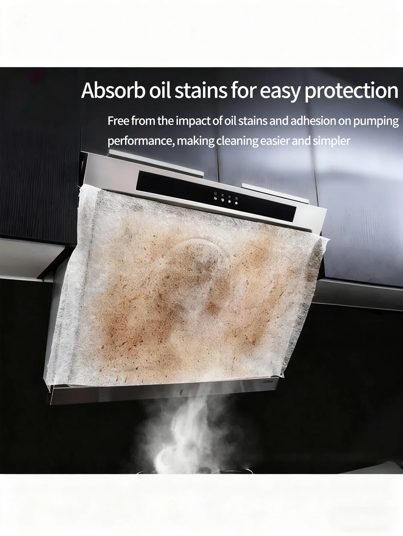 12 Pieces of Kitchen Range Hood Oil Covers, Oil-Absorbing Film, Oil-Absorbing Paper Filter, High-Temperature Resistant Kitchen Fireproof Filter Membrane, Oil-Absorbing Paper, Non-Woven Stove Dust Cover, Disposable Side Oil Absorber, Suitable for Kitchen Use