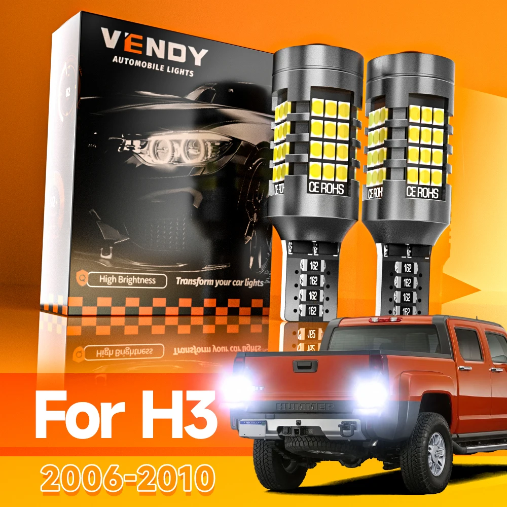

2pcs For Hummer H3 2006-2010 LED Reverse Light Backup Lamp 2007 2008 2009 Canbus Accessories