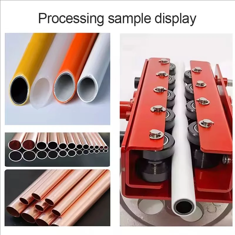 Copper Aluminum Stainless Steel Tube Straightener Manual Rectifier for Tube Coil Materials Red Tube straightening Device