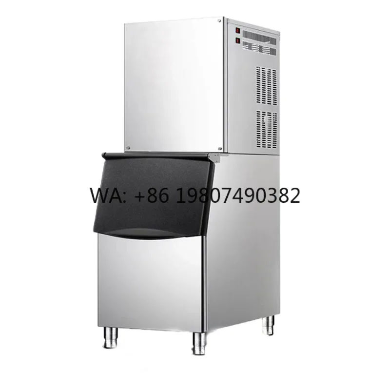 

Stainless Steel Electric Ice Maker, Large Storage Capacity, Multi-Purpose Commercial Machine for Bar, Home and Supermarket
