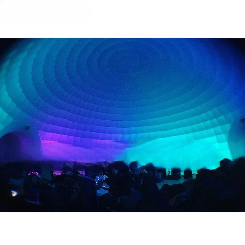 ที่โดดเด่น Oxford 10m 80 คนกลางแจ้งเต็นท์โดมพองพร้อมแถบ LED Disco Igloo งานแต่งงาน House Air Marquee สําหรับกิจกรรม