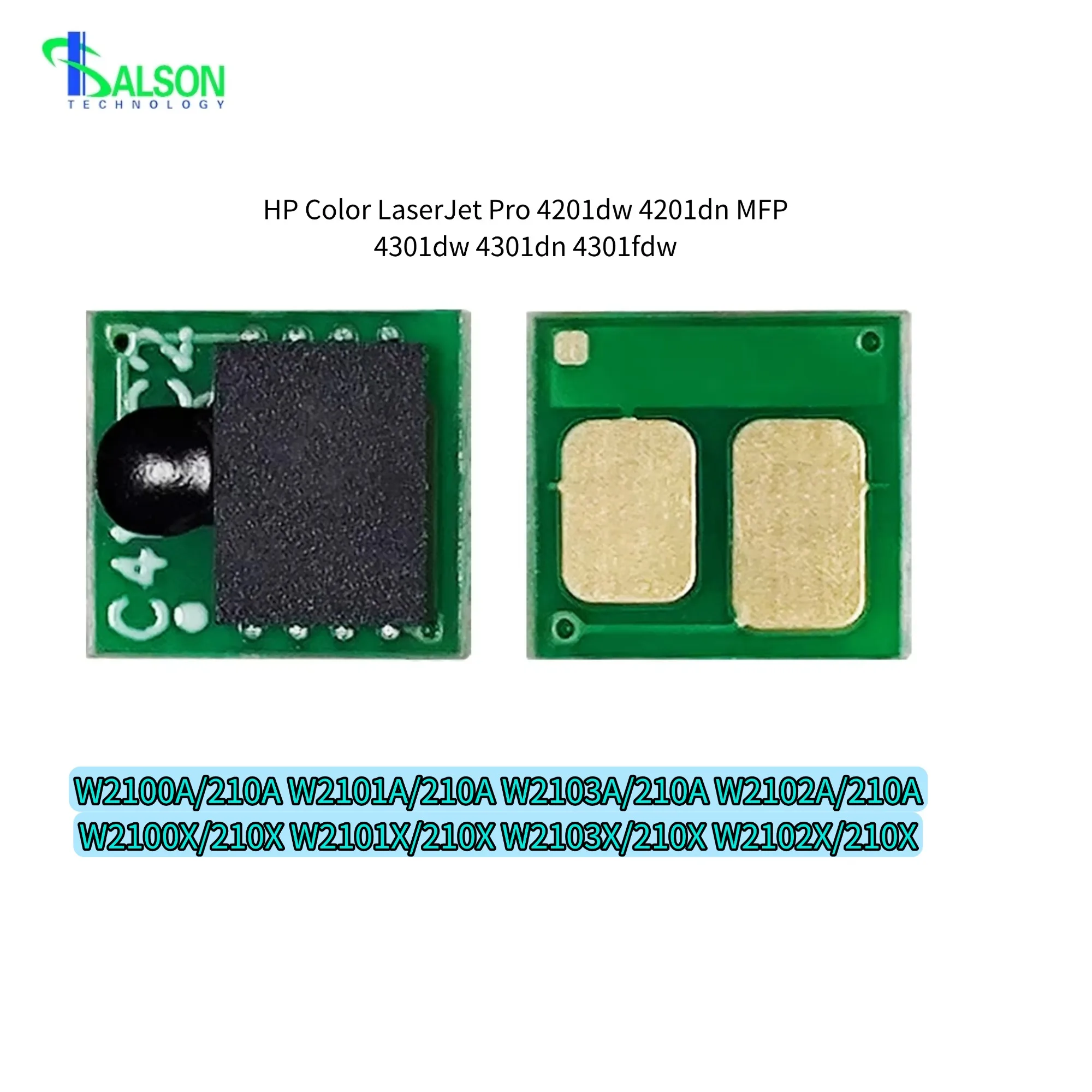 NA 210A 210X Compatible Toner Chip W2100 W2101 W2102 W2103 Cartridge Chip For HP Laser Pro 4201dw 4201dn 4301dw 4301dn 4301fdw