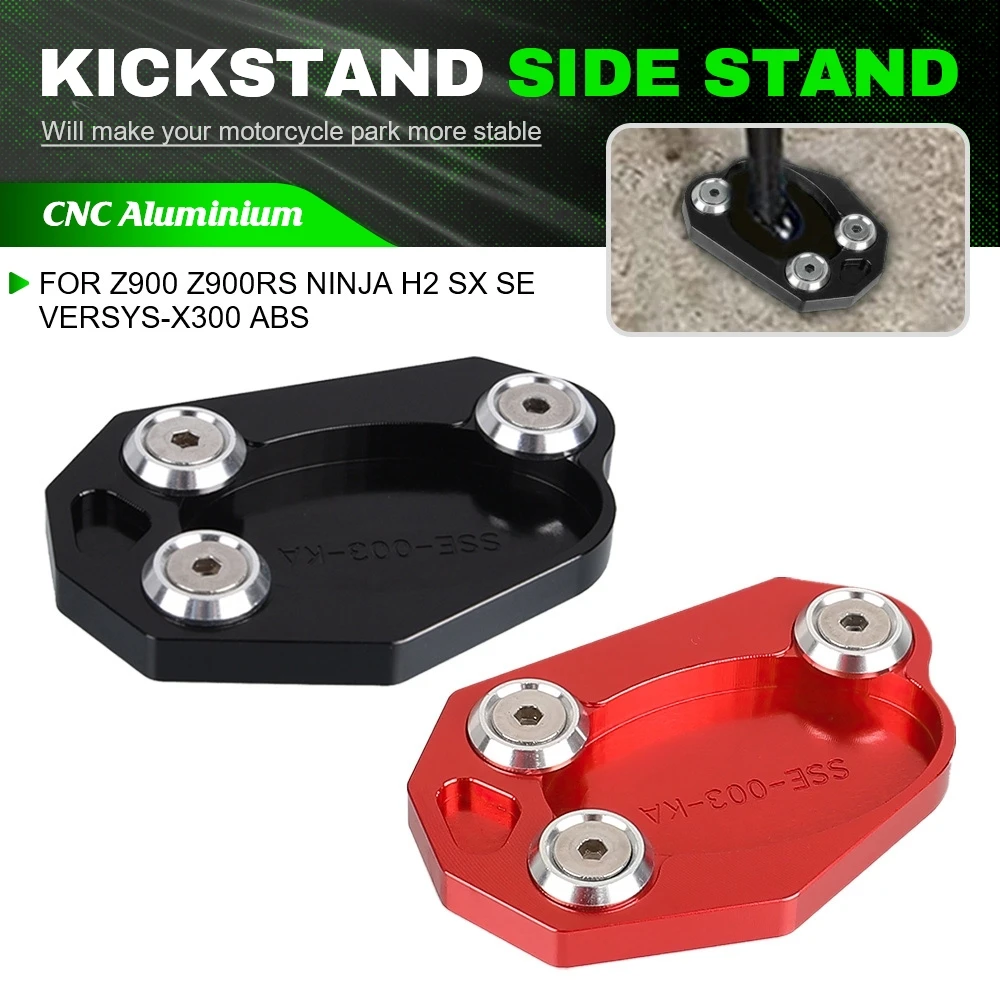 

Motorcycle CNC Kickstand Foot Side Stand For Kawasaki Ninja H2 SX Ninja H2 SX SE Ninja-H2-SX-SE VERSYS-X300 ABS 2016-2023