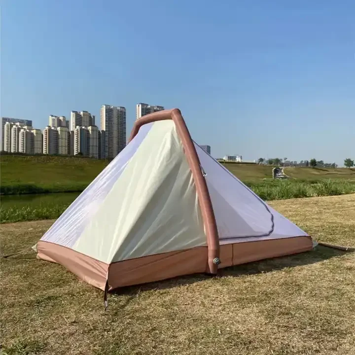 Small PVC Inflatable Bracket Waterproof Outdoor Camping Tent for Two People in All Seasons