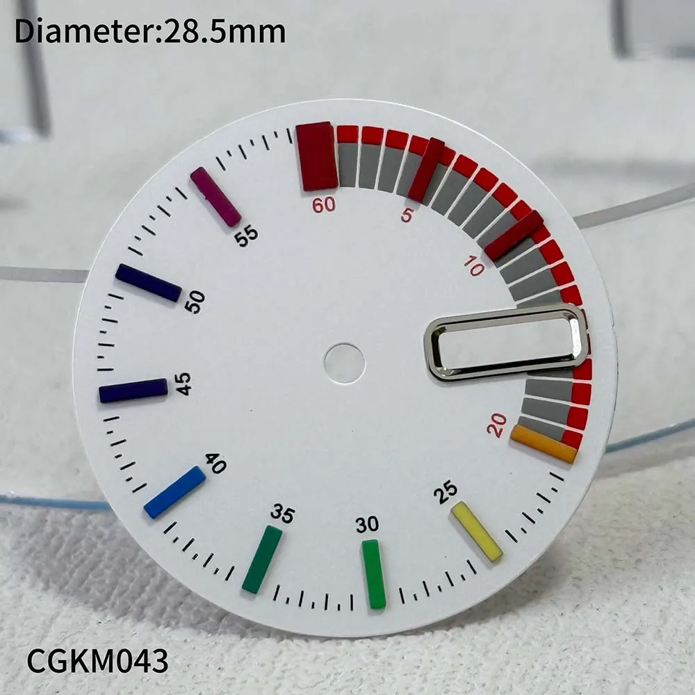 

28.5mm Mother of Pearl dial Rainbow dial compatible with NHdial35dial36 watch accessories Customized dial