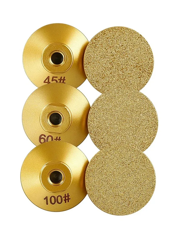 Disque de polissage abrasif pour meuleuse d'angle, tête de meulage plate brasée au diamant M10, pour le marbre, le comptoir en pierre, le polissage grossier