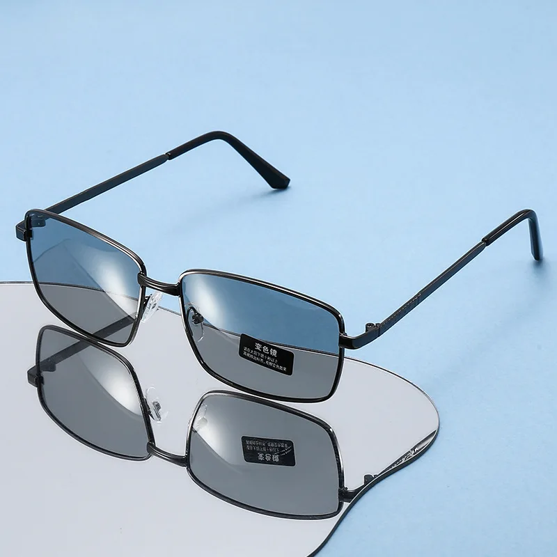 Occhiali da sole irregolari che cambiano colore Occhiali da sole da uomo personalizzati polarizzati alla moda Occhiali da sole classici retrò per casual