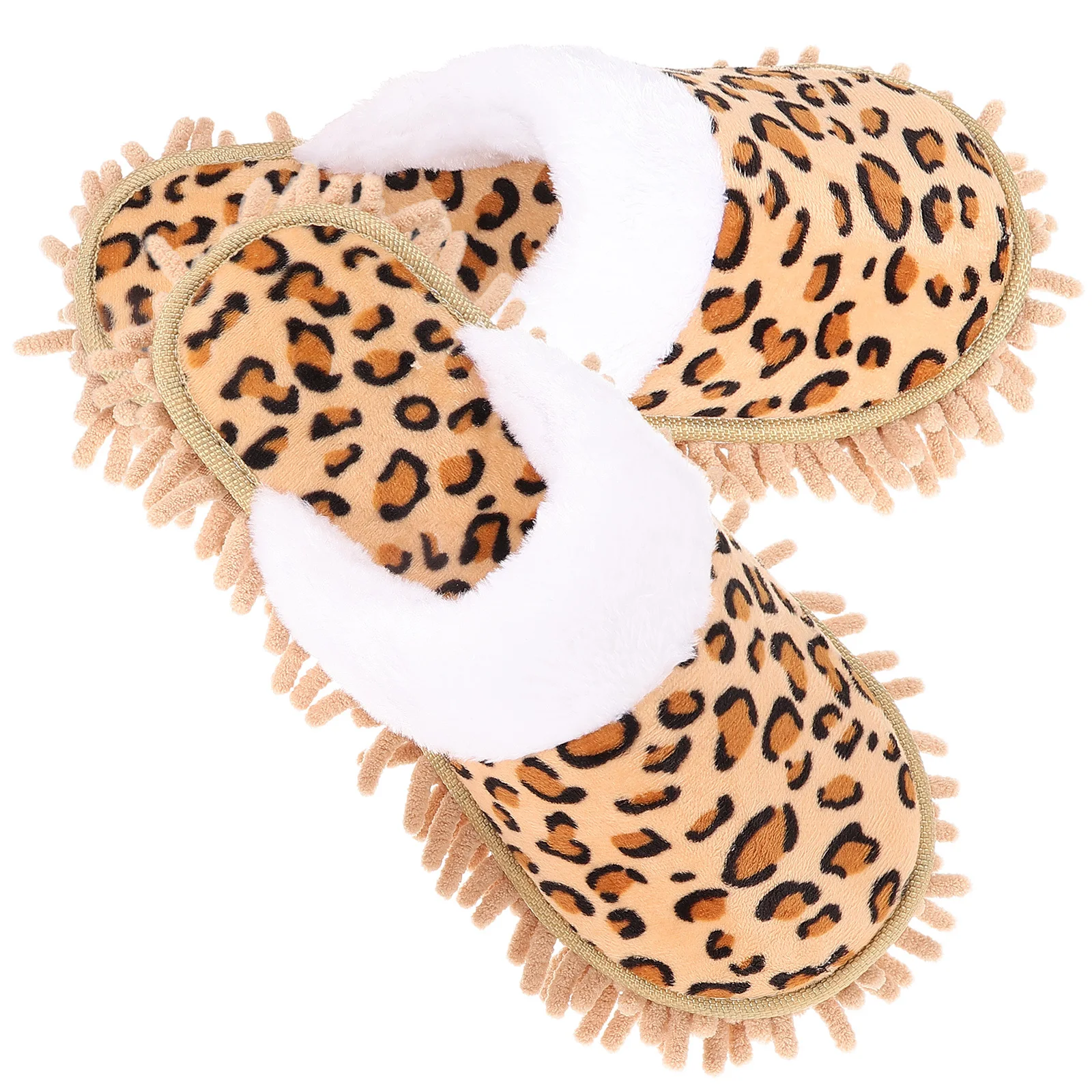 

1Pair Mop Slippers Convenient Sweeping Shoes Household Cleaning Dust Mop Shoes Washable Reusable Sweeping Slippers