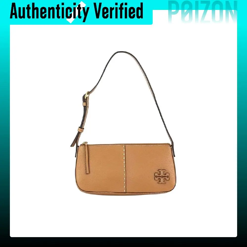 TORY BURCH Litchi Grain Leather Shoulder Bag, Handbag, Shoulder Bag Women's Brown 134507-227