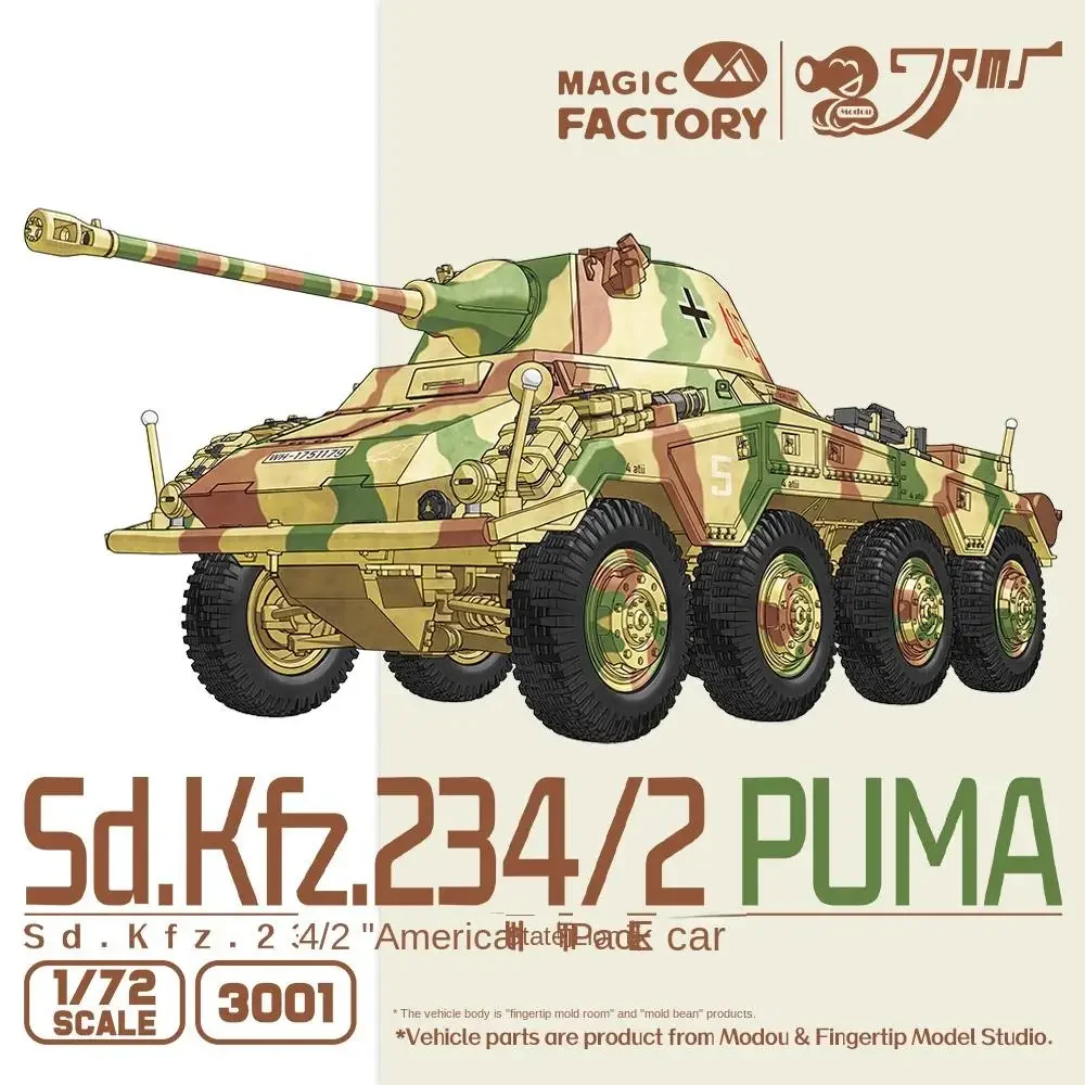 

MAGIC FACTORY 3001 1/72 Sd.KFZ 234,2 комплект пластиковых моделей бронированных автомобилей