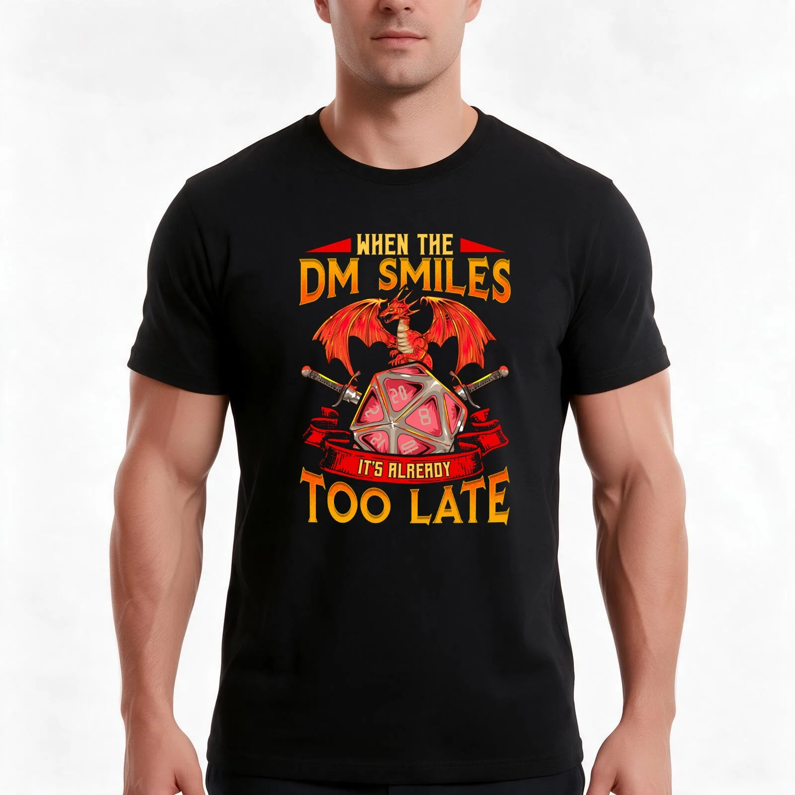 Funny When the DM Smiles, It's Already Too Late T-Shirt, Summer Casual Cotton Tee, Oversized Streetwear Tops, Unisex Men Women