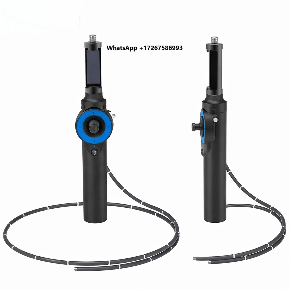 High definition 1080P veterinary flexible endoscope with LED light, 360 degree universal steering, suitable for  inspection