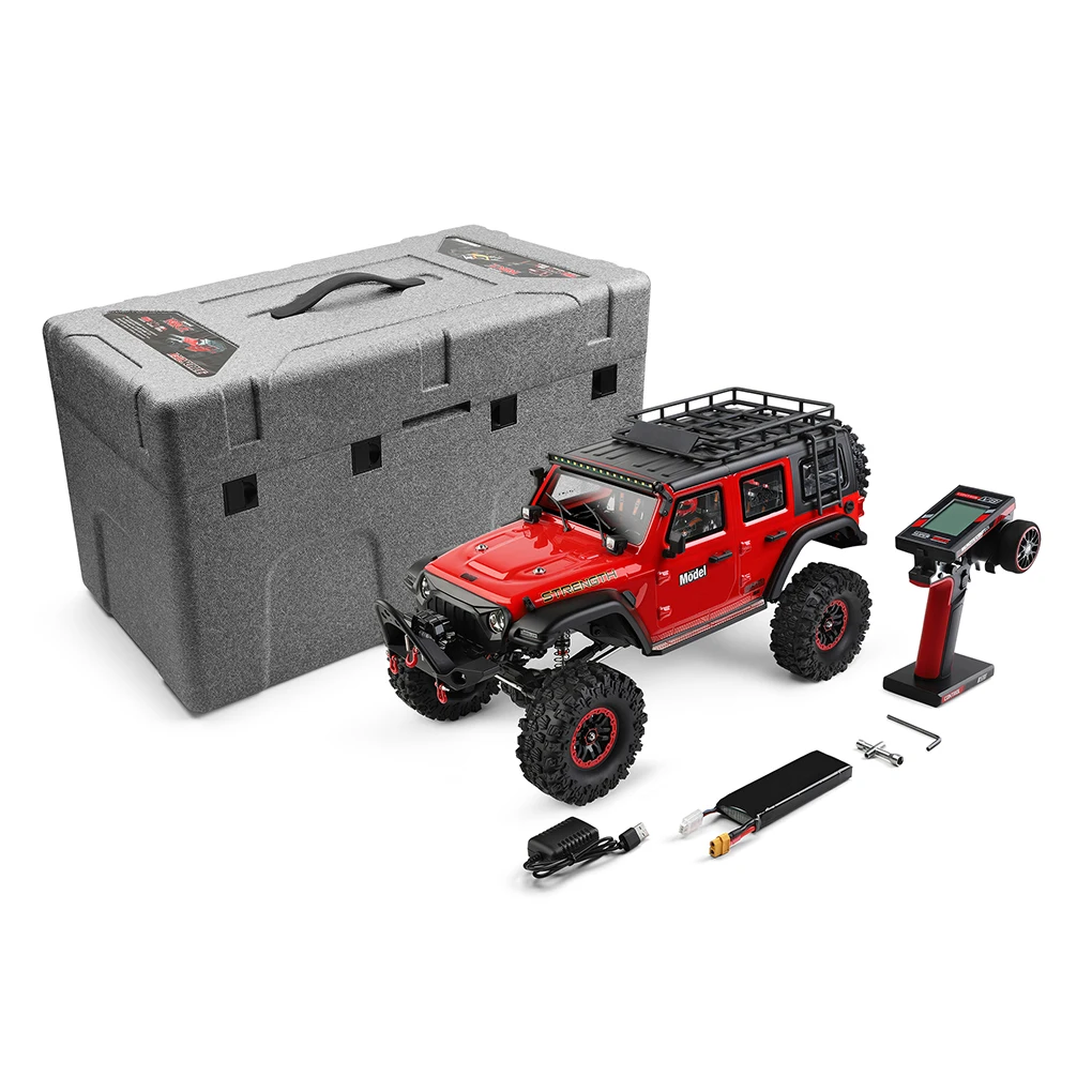 

1/10 WLtoys 104006 Радиоуправляемый автомобиль 2,4G RTR Полностью пропорциональный рок-гусеничный автомобиль со светодиодным дрифтом и дистанционным управлением 4WD Внедорожный альпинистский автомобиль Игрушка