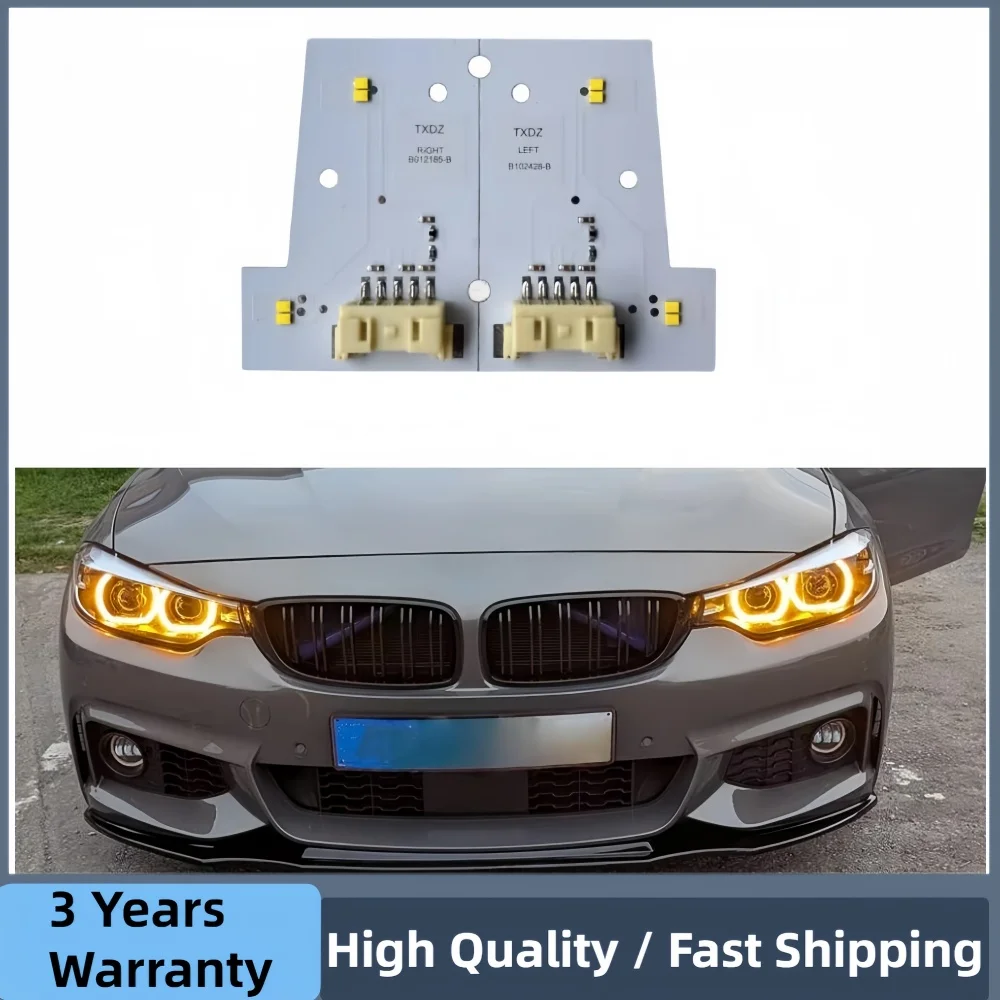 

Янтарные светодиодные платы DRL 63117493228 7493228 для BMW F80 F82 F32 F33 F36 M4 M3 Светодиодные фары дневного света желтый синий