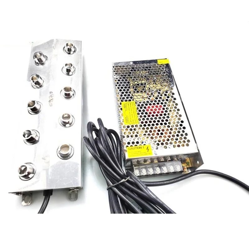 

DC24V 10 головок Искусственный горный ландшафт фонтан Пруд с источником питания