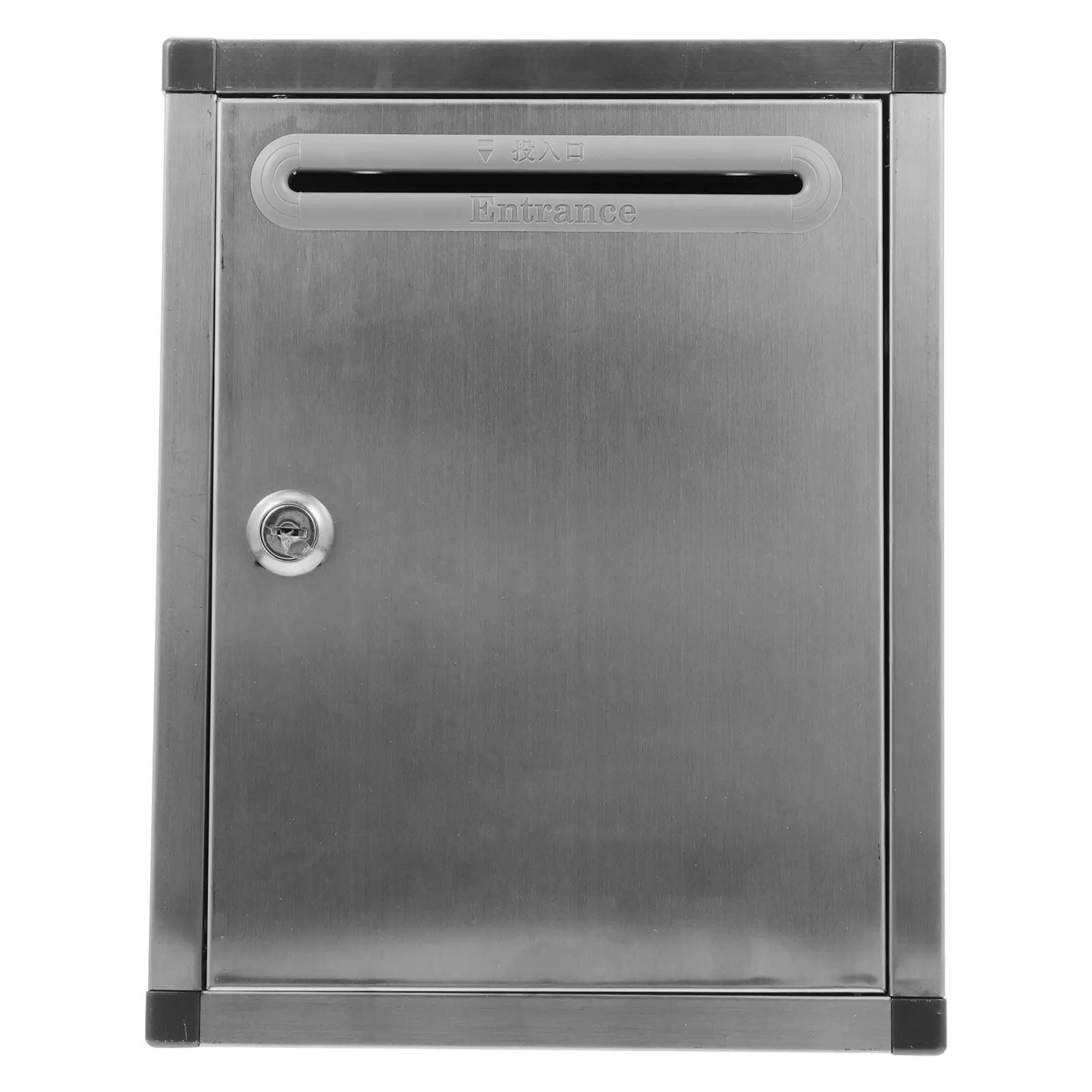 

Почтовый ящик из нержавеющей стали, настенный, для улицы, с замком, металлический контейнер для хранения конвертов и газет