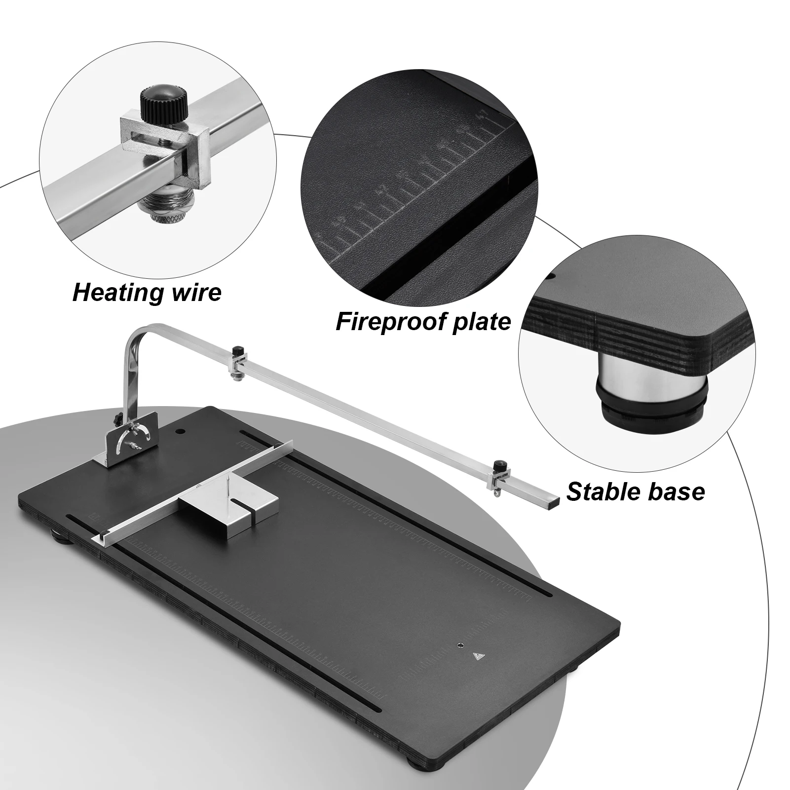 

Hot Wire Foam Cutter Table Portable Foam Board Cutter 110V Table Top Styrofoam Cutter Foam Tool Styrofoam Polystyrene KT Board