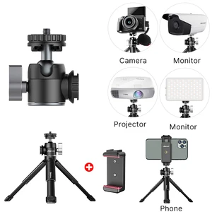 Ulanzi Mini Tripod Topu Kafa ile 360 Derece Selfie Sopa, Masa kamera tripodu, iPhone, Android Telefon, dijital kamera, U - Vlog Lite En çok satan 12, işkembe başı, no. 4