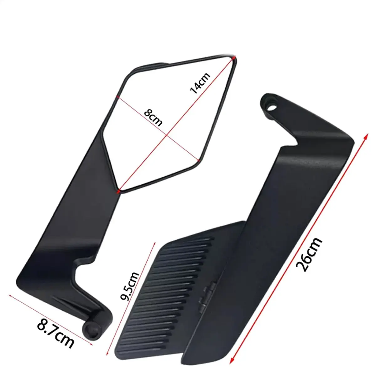 Compatible Motorcycle Accessories Mirrors Stealth Winglets Mirror Adjustable Mirrors for MT 03 07 09 R1 R3 R7 XMAX