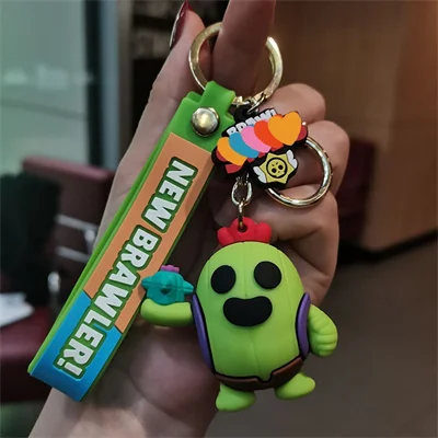 Hot Game Silica Gel Keychain Cartoon Figure Charms Spike Nita Tara Character Ornament Key Ring Bag Pendant Clothing Accessories