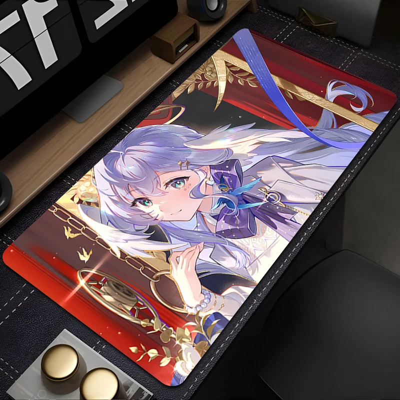 Mouse Pad Non-Slip Rubber mousepads Game player notebook computer Pad table mat PC carpet Honkai: Star Rail Robin Mousepad XXL