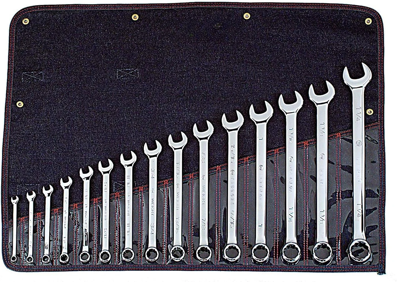 Full Polish 12 Point Combination Wrench Set 5/16