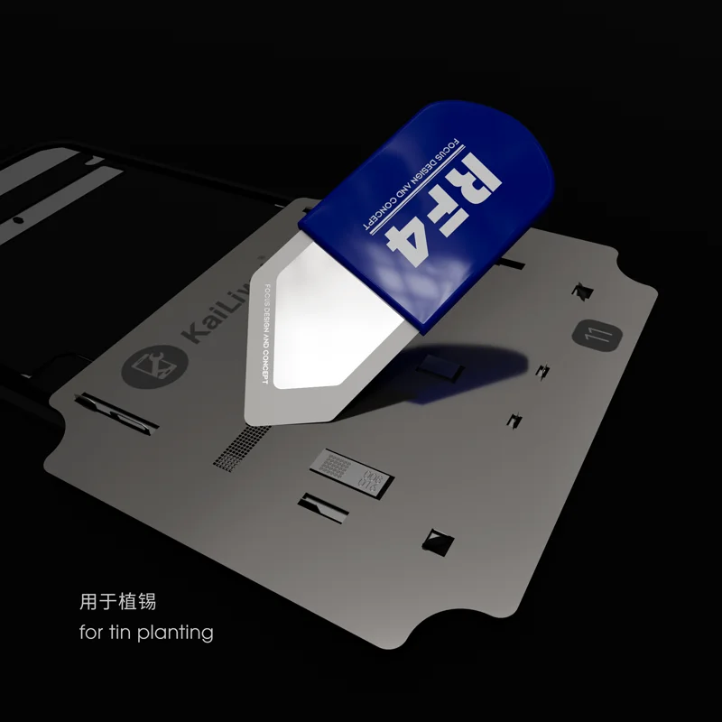 RF4 4PCS/LOT Multi-function Disassembly Blade Phone LCD Screen Opener Tools Stainless Steel Card Removal Repair Blade Pry Piece