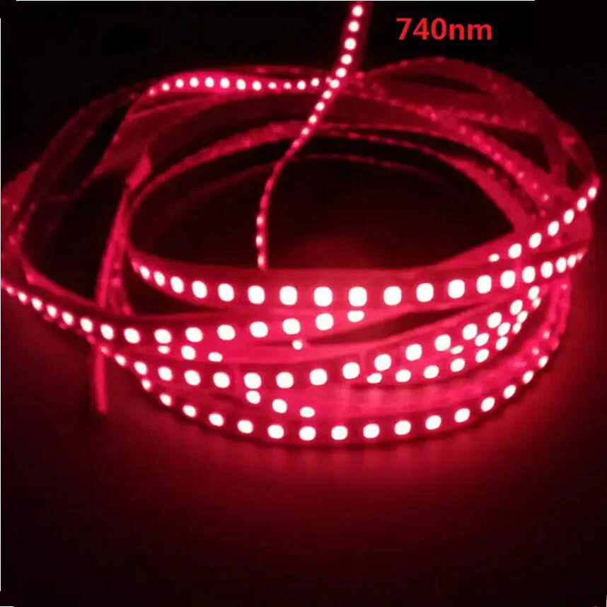 5M 740nm InfraRed Flexible LED Light Strips SMD5050 with 60led IR Lamp Tape For Surveillance or Security Not Waterproof