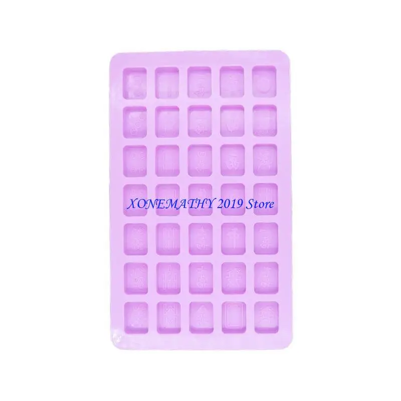 

F42F Chinese Mahjong Silicone Molds for Epoxy Resin for Making Handmade Gift