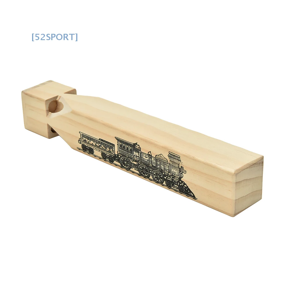 New Environmental Classic Wooden Children's Whistle Train Whistle Wooden Train Flute 1PC