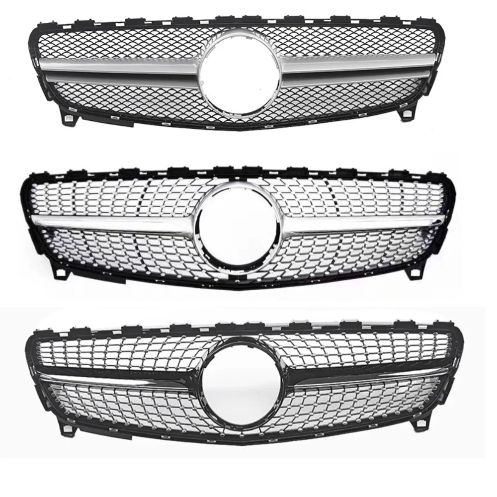 Für Mercedes-Benz A-Klasse C-Klasse W176 A35 A180 A200 A250 A260 2013-2018 Upgrade Frontgrill Kühlergrill Stoßstangengitter Tuning – Detail 5