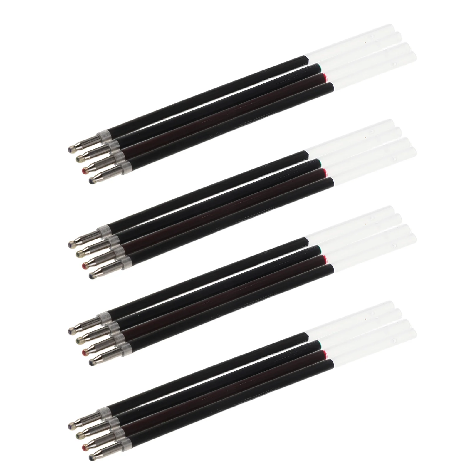 40 قطعة أربعة ألوان عبوات أقلام حبر جاف 0.7 مللي متر السلس الكتابة استبدال الحبر ل انقر أقلام مكتب المدرسة السفر استخدام متعدد الألوان