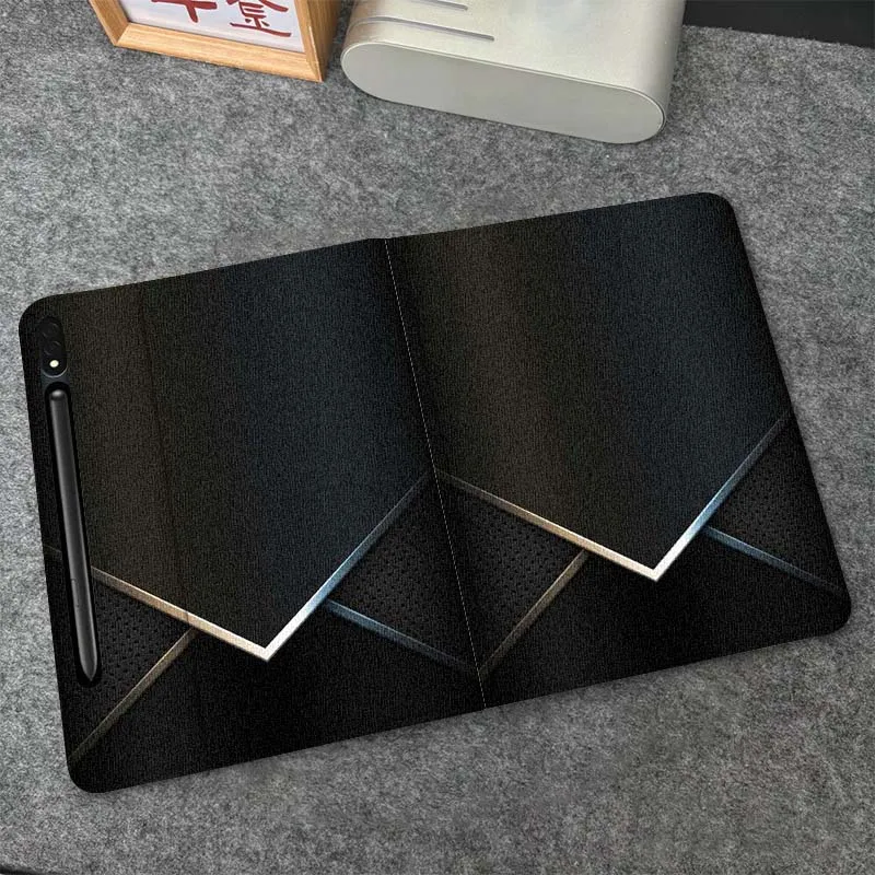 

Popular Black Texture Design For Samsung Galaxy Tab S10 S9 S8 S7 FE Lite Soft Flexible Support Tablet Case Gift