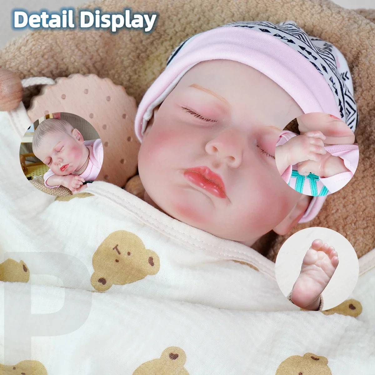 Hoge kwaliteit cadeau pasgeboren baby maat pop modieuze herboren pop verjaardagscadeau realistisch afgewerkt herboren pop pop cadeau schattig