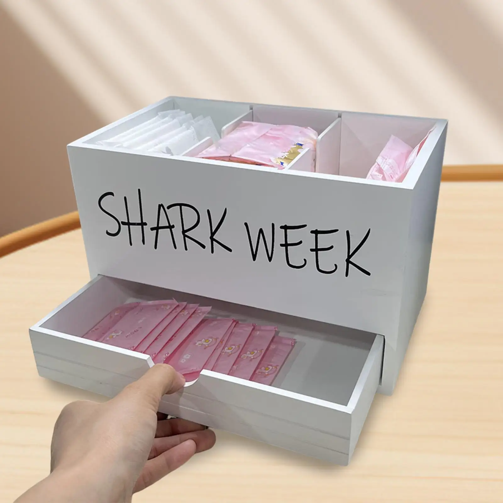 

Tampon Holder for Bathroom for Countertop Storage Bin Case Pad Organizer